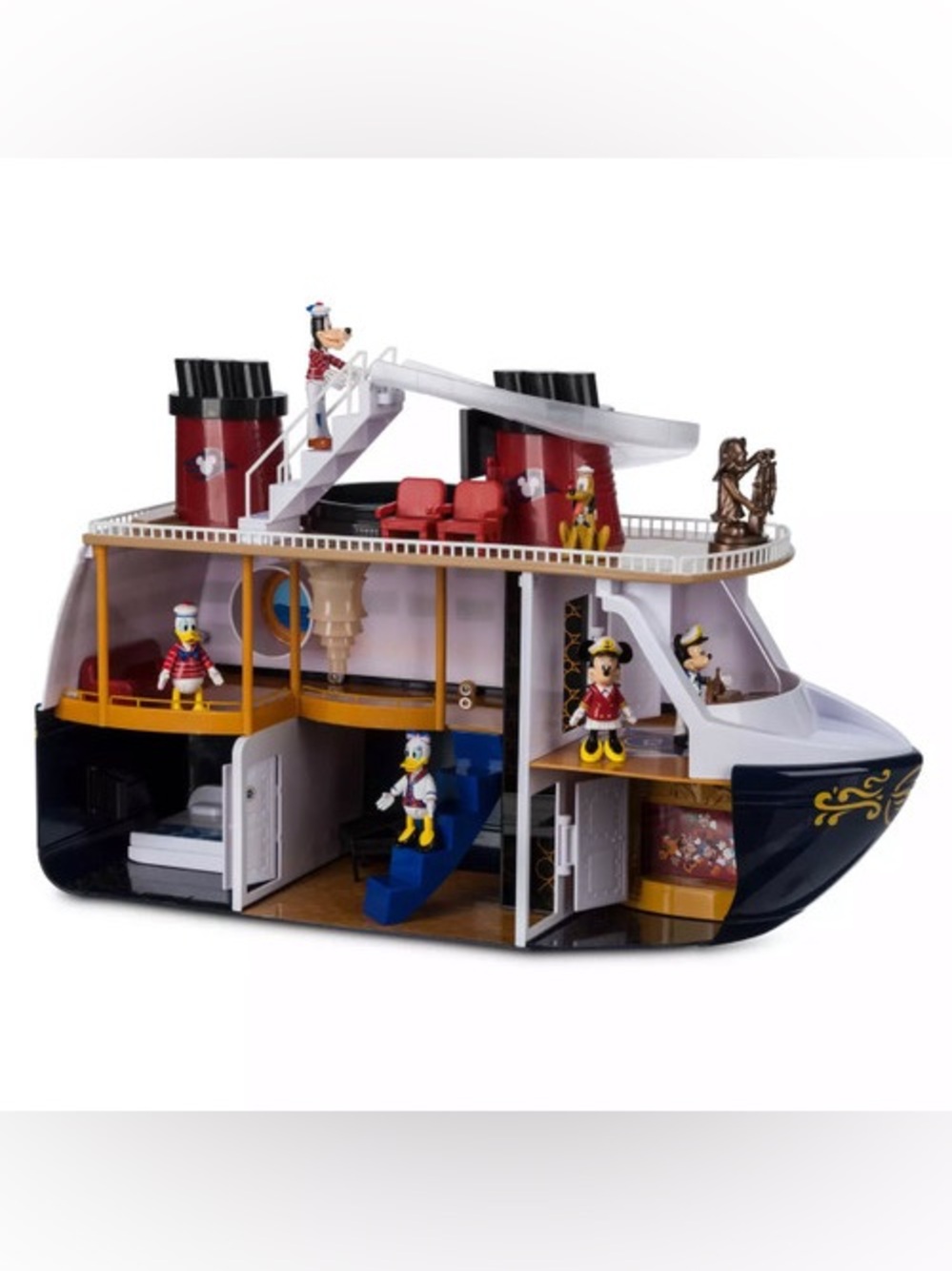 Disney Cruise Line playset toy music lights up ship